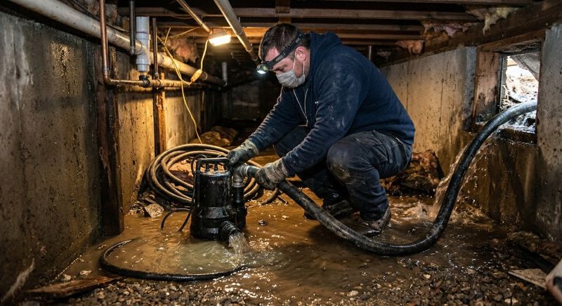Crawlspace Water Cleanup in Mesa, AZ
